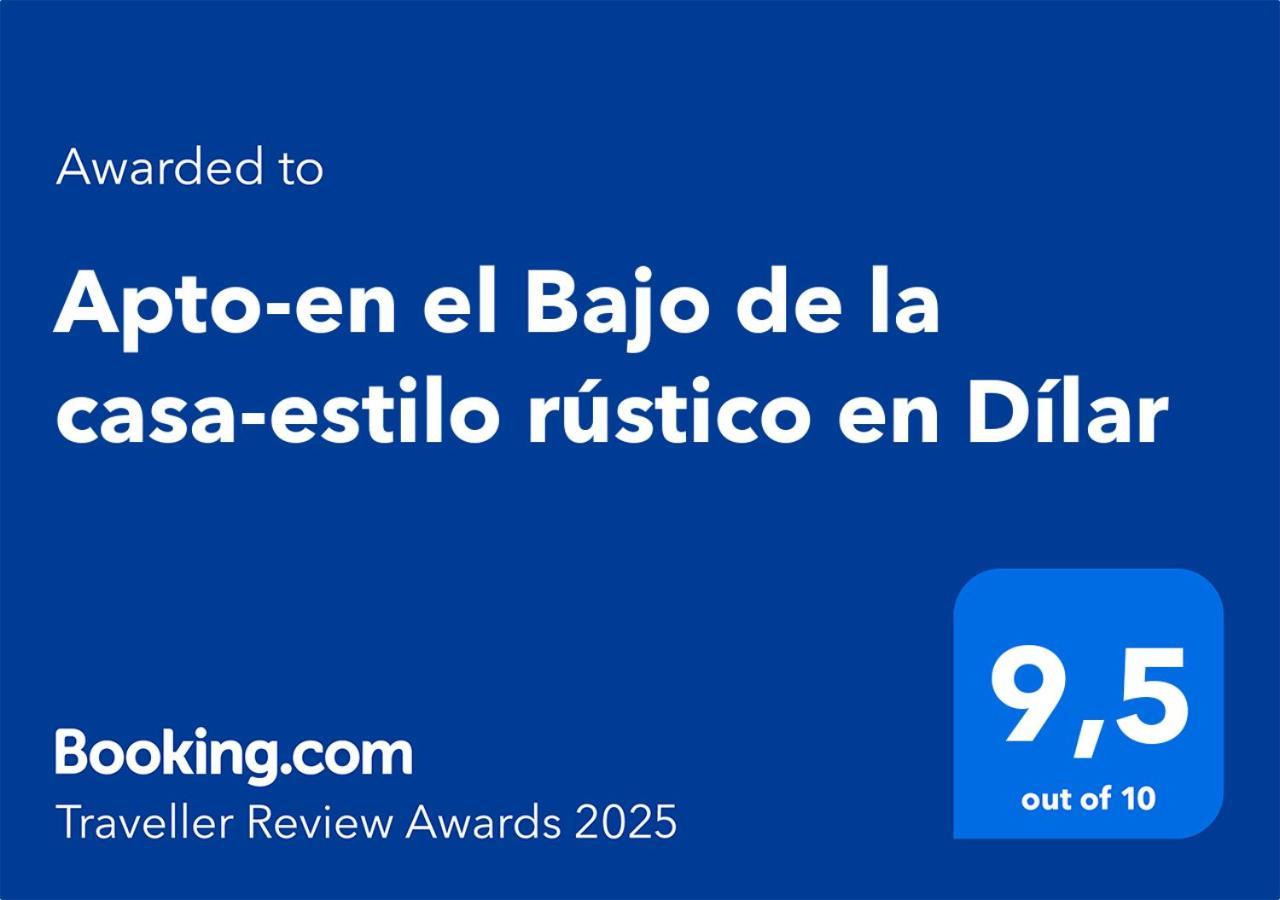 Apto-En El Bajo De La Casa-Estilo Rustico En Dílar Kültér fotó